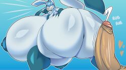 1boy 1girls anthro ass ass_bigger_than_head ass_focus backboob blush breasts breasts_bigger_than_head bubble_butt buttjob casual_nudity cum cumshot dumptruck_ass eeveelution female female_focus gigantic_breasts glaceon hand_on_butt hyper_ass hyper_breasts hyper_penis large_ass large_breasts large_penis looking_back male massive_ass massive_breasts nintendo nipples nude penis penis_against_ass pokemon squeezing_butt thiccbuns thick_thighs wide_hips