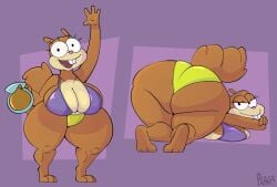 adorable ass ass_focus ass_up big_ass big_breasts big_butt breasts digital_art digital_drawing_(artwork) digital_painting_(artwork) fat_ass fat_butt furry furry_ass furry_breasts furry_female nickelodeon nicktoons paramount_pictures plaga sandy_cheeks spongebob_squarepants squirrel squirrel_humanoid underwear viacom