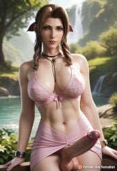 aerith gainsborough from final fantasy by sensanari