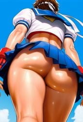 sakura kasugano from street fighter by mercury (ai)