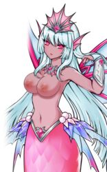 breasts dark-skinned_female edit edited elsword mermaid nipples nude_filter sirena_(elsword)