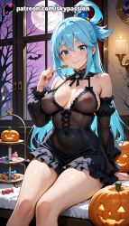 aqua (konosuba) from halloween by skypassion