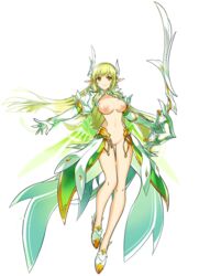 1girls breasts daybreaker_(elsword) edit edited edited_official_artwork elf elsword falmataz female female_only nipples nude_filter rena_(elsword) solo