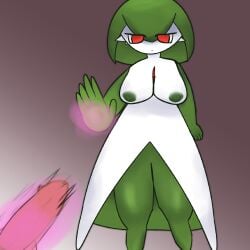 1ambiguous 1girls 2026 2d 2d_(artwork) areolae big_breasts bored bored_expression disinterested gardevoir green_hair human human_on_humanoid human_on_pokemon humanoid magic morrigana offscreen_character penis pokemon pokemon_(species) pokephilia psychic_powers red_eyes self_upload tagme uninterested white_body white_skin