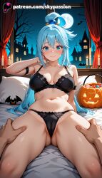 aqua (konosuba) from halloween by skypassion