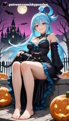aqua (konosuba) from halloween by skypassion