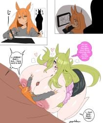 1boy 1girls 2026 2d 2d_(artwork) 2d_artwork animal_ears animal_genitalia animal_humanoid animal_penis animal_tail anthro anthro_female anthro_on_human anthro_on_humanoid bare_shoulders big_breasts big_nipples big_thighs blush blush_lines breasts closed_eyes clothed clothed_female clothed_male clothing cock collarbone curvaceous curvaceous_female curvaceous_figure curvy curvy_body curvy_female curvy_figure curvy_hips dialogue dick dominant dominant_female domination english english_dialogue english_text engulfing_paizuri enormous_breasts equid equine equine_genitalia equine_penis erect_nipples erect_penis erection fan_character female female_on_male femboy femboysub femdom feminine_male gaikiken gardevoir genital_fluids genitals gentle gentle_femdom gentle_mommy giantess gigantic_breasts green_fur green_hair hair_over_one_eye hi_res highres horse horse_ears horse_girl horse_penis horse_tail horsecock_on_humanoid huge_breasts huge_nipples huge_thighs humanoid_male hyper hyper_breasts large_breasts large_nipples large_thighs linnea_(gaikiken) long_hair male male/female malesub massive_breasts mommy mommy_dom mommy_kink nintendo orange_hair original original_character paizuri paizuri_lead_by_female paizuri_with_gigantic_breasts penis pink_eyes pokémon_(species) pokemon pokemon_(species) precum precum_bubble precum_drip precum_on_penis puffy_nipples roz-kun size_difference speech_bubble straight straight_hair submissive submissive_femboy submissive_male tan tan-skinned_male tan_body tan_skin text thick thick_hips thick_legs thick_thighs thighs thought_bubble topless topless_female trap very_long_hair voluptuous voluptuous_female