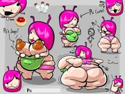 1girls :3 antennae_(anatomy) areolae ass belly birthday_cake bracelet breasts bug butterfly_wings cake cleavage dipsheet drool drooling fat female female_focus female_only goofy_smile hips hyper hyper_ass hyper_breasts insect_girl insect_humanoid large_ass large_breasts mii milk milk_bottle nintendo nipples obese obese_female oney_plays overweight overweight_female panties piii_(oneyplays) pink_hair skirt sticking_out_tongue stomach thick_thighs thighs tomodachi_life tongue tongue_out underwear wardrobe_malfunction weight_gain wide_hips