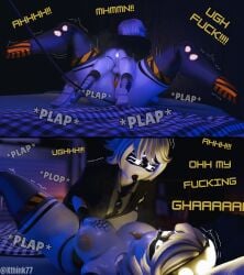 1boys 1girls 3d balls big_breasts big_thighs bigger_female black_tongue blender breast_grab breasts comic dialogue english_dialogue english_text envy_(murder_drones) glitch_productions glowing_anus male/female male_penetrating_female murder_drones n_(murder_drones) n_worker_drone nude_female nude_male open_mouth partially_clothed penis penis_in_pussy robot_boy robot_girl robot_humanoid smaller_male spread_legs steaming_body straight straight_sex sweaty_body tail text tongue_out v_(murder_drones) white_eyes white_hair white_skin xthink77 yellow_areola yellow_eyes yellow_tongue