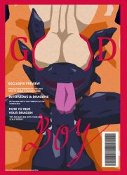 absurd_res anthro anthro_only balls black_body charizard cover dragon dreamworks english_text european_mythology fury_(httyd) generation_1_pokemon genitals green_eyes hi_res how_to_train_your_dragon magazine magazine_cover male male/male male_only mythological_creature mythological_scalie mythology night_fury nintendo orange_body penis penis_on_face pokemon pokemon_(species) scalie sex_toy text toothless url western_dragon