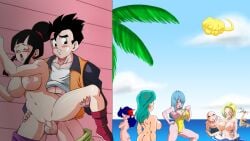 3boys 5girls android_18 bulma bulma_(dragon_ball) bulma_briefs cheating chichi dragon_ball dragon_ball_z female female_penetrated incest krillin kuririn launch lunch_(dragon_ball) maron master_roshi mother_and_son muten_roushi ntr son_gohan vaginal vaginal_penetration vaginal_sex yamamoto_doujin