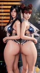 3d ai_generated alisai752 big_ass eve_(stellar_blade) female female_only huge_ass raven_(stellar_blade) stellar_blade