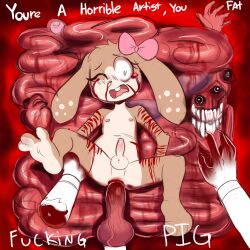 anthro blood blood_on_face bunny gore horror raped_by_monster
