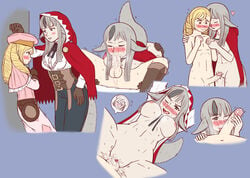 1boy 1girls 69 abs assertive assertive_female big_breasts blonde_hair breasts cum cum_in_pussy cum_inside embarrassed facial femboy femboy_on_female fire_emblem fire_emblem_fates forrest_(fire_emblem) gray_hair hetero larger_female leud licking licking_penis long_hair male/female oral penis penis_lick sex smaller_male straight tagme velouria_(fire_emblem) wolf_ears wolf_girl wolf_tail