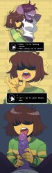 1futa 1other anthro_futa anthro_on_human blowjob deltarune erection fellatio fellatio_gesture futa_on_male futanari huge_cock kris_(deltarune) male nonbinary oral penis sayasushiswag sex sex_request suggestive_gesture susie_(deltarune)