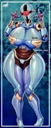 1girls assaultron assaultron_(fallout) big_ass big_breasts big_butt big_thighs blue_body breasts claws commission fallout fallout_(series) fallout_4 female female_focus fuck_bot fuckbot glistening glistening_body heart_eyes high_heels juggertuul large_breasts large_butt machine nipple_covers oc original_character pussy_covered red_eyes robot robot_girl robot_joints sex_bot sex_machine sex_robot sex_slave sex_toy sexbot shiny_skin suggestive suggestive_look suggestive_pose thick_thighs voluptuous voluptuous_female wide_hips z1-x1
