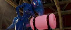 animal_genitalia animal_penis animated anthro balls bodily_fluids breeding_mount cum equine_genitalia equine_penis erostud friendship_is_magic genital_fluids genitals hasbro herm hi_res huge_filesize intersex my_little_pony no_sound nude penis princess_luna_(mlp) solo tagme video video