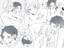 artist_request atsushi_nakajima bungo_stray_dogs censored gay ryuunosuke_akutagawa tagme yaoi