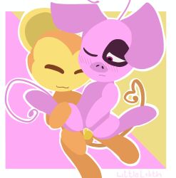anthro anthro_on_anthro closed_eyes cum cum_in_pussy daizzi_(miraculous_ladybug) female first_porn_of_character ibispaintx kwami littlelilith male male/female mammal miraculous_ladybug monkey monkey_ears monkey_tail pig pig_ears pink_body pink_eyes sex spots vaginal_penetration vaginal_sex xuppu_(miraculous_ladybug)