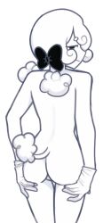 ass female furry furry_female poodle_girl white