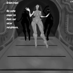 3_breasts alien alien_clothes alien_girl alien_humanoid high_heels oc ongio pink_body pink_skin platform_heels triple_breast veiny veiny_clothes veiny_feet veiny_legs venus