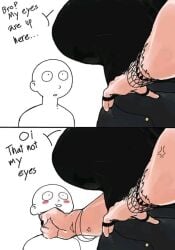 1boy 1girls big_breasts big_breasts bigger_female breasts breasts clothed clothed_female female giantess height_difference huge_boobs huge_breasts larger_female light-skinned_female light_skin male male_focus mini_giantess shorter_male size_difference smaller_male strong_female strong_woman stronger_female tinybooashley worth_it