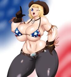 1girls 2d 2d_(artwork) 2d_artwork alternate_body_type alternate_breast_size big_breasts bikini blonde_hair blonde_hair_female blue_eyes blue_eyes_female breasts breasts_bigger_than_head curvy curvy_body curvy_female curvy_figure dead_or_alive digital_drawing_(artwork) digital_media_(artwork) female female_focus female_only gloves happy happy_female hips human kailyn kreativekailyn large_breasts light_skin light_skinned light_skinned_female looking_at_viewer open_mouth solo solo_female solo_focus thick_legs thick_thighs thighs tina_armstrong wide_hips wink winking winking_at_viewer