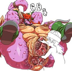 anal anal_juice anal_prolapse anthro archdemon_(dragon_quest) areola ass ass_sweat big_anus big_breasts big_clitoris blush bondage boots bovine braided_ponytail braids breasts clitoral_hood clitoris dragon_quest dragon_quest_v erect_clitoris erect_nipples excessive_anal_juice excessive_pussy_juice fat_mons female fisting footwear gag gaping_anus hero_(dq5) horns huge_breasts huge_clitoris huge_nipples interspecies inverted_nipples japanese_text large_breasts larger_female mammal monster_girl muzzle_(disambiguation) nezumi nipples no_ass overweight plump_labia prolapse puffy_areola puffy_nipples pussy pussy_juice red_hair restrained sharp_teeth size_difference smaller_male spread_legs spreading sweat swollen_anus thick_thighs thighs translation_request underboob urethra video_games warts wings