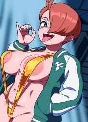 1girls kabeume kuin_hachisuka my_hero_academia nude solo tamao_oguro vigilante:_my_hero_academia_illegals