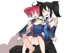 female futa_with_female futanari intersex kasane_teto ruko_yokune utau