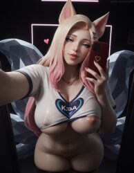 ahri from k/da all out series by peachylilli