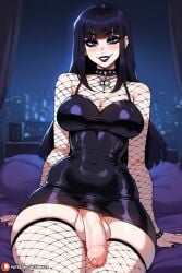 1futa ai_generated balls big_ass big_balls big_breasts big_butt big_penis black_hair black_lipstick breasts curvy curvy_figure erection futa_only futa_sans_pussy futanari goth goth_futa gothic hourglass_figure huge_ass huge_cock intersex kinkyra lingerie lingerie_only lingerie_panties looking_at_viewer makeup partially_clothed penis pierced_belly_button piercing solo solo_focus solo_futa taker_pov talking_to_viewer thick thick_ass thick_legs thick_thighs thighhighs veins_on_dick veiny_penis