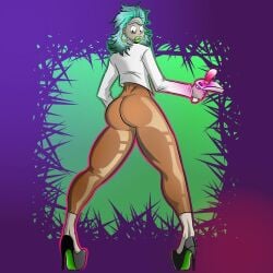 big_ass big_lips bimbo bimbofication feminization rick_and_morty rick_sanchez thick_thighs