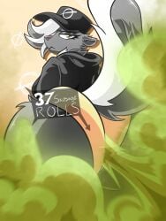 1girls alternate_version_at_source annoyed annoyed_expression annoyed_female anthro anthro_female anthro_only arrow arrow_(symbol) ass ass_bigger_than_head ass_cleavage ass_crack ass_focus black_hoodie breasts butt_crack butt_focus eyelashes fart fart_cloud fart_everywhere fart_fetish farting farting_at_viewer farts fat_ass female female_anthro female_focus female_only frown frowning frowning_at_viewer furry furry_female furry_only furry_tail gas gassy gassy_anthro gassy_ass gassy_female green_fart green_gas grey grey_and_white_fur grey_fur hair hair_between_eyes hat hips hips_wider_than_shoulders hoodie no_pants no_symbol panties pantsless pantsless_anthro pov pov_ass pov_eye_contact shine shiny shiny_ass sideboob skunk skunk_ears skunk_girl skunk_spray skunk_stripe skunk_tail snout text text_box thick thick_ass thick_thighs thighs toxicskunksune twitter twitter_link yellow_eyes yellow_panties