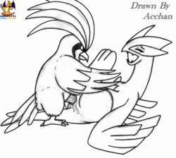 animated feral lugia nintendo pidgeot pokemon pokemon_(species) pokemon_gsc pokemon_rgby surfing_charizard tagme