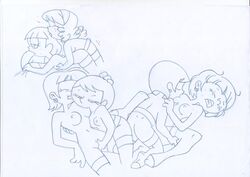 cartoon_network hanna-barbera hey_arnold! marcos monochrome ms._keane nickelodeon nipples olga_pataki powerpuff_girls princess_morbucks straight_hair tagme yuri