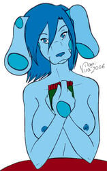 2006 anthro anthro_female anthro_only anthrofied artist_signature blue's_clues blue_(blue's_clues) blue_body blue_eyes blue_fur blue_hair breasts canine color colored female female_focus female_only naked naked_anthro naked_female nick_jr nickelodeon nipples no_sex nude nude_anthro nude_female rule_34_(paheal) vilani white_background