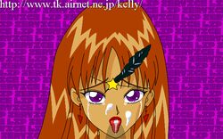 1girls 90s bishoujo_senshi_sailor_moon blowjob brown_hair cum cum_on_face cum_on_tongue dark-skinned_female dark_skin fellatio female female_focus long_hair november_kelly oral sailor_lead_crow shadow_galactica tagme villainess