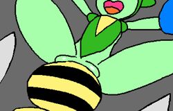 animated beedrill female feral games lying male mark_m nintendo on_back penetration penis pokemon pussy roselia sex straight vaginal_penetration video_games