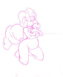 anthro equine exwolf85 female friendship_is_magic my_little_pony pinkie_pie_(mlp) pregnant pussy tagme