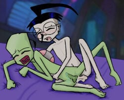 2boys alien alien/human anal dib gay human invader_zim male penis sex smooth_skin wicabeth yaoi zim