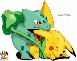. 1990s 1999 20th_century 2boys anal animated blush buggery bulbasaur color fur furry interspecies m_stuarn male male_only multiple_males nintendo no_humans pikachu pokémon_(species) pokemon pokemon_rgby red_eyes side_view surfing_charizard yaoi