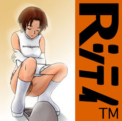 1girls brown_hair closed_eyes female hoop_earrings namco reiko_nagase ridge_racer ridge_racer_type_4 short_hair