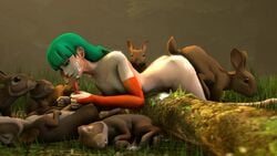 1girls 3d animated bestiality breasts cum cum_on_face darkstalkers fellatio green_hair group handjob larger_female morrigan_aensland mp4 no_sound oral outdoors outside penis rabbit santalol sex shorter_than_10_seconds small_breasts smaller_male tagme video zoophilia