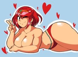 pyra from xenoblade (series) by lewd-redd