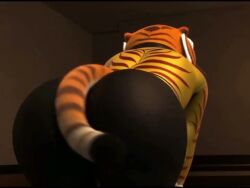 big_ass clothed female_only kung_fu_panda master_tigress no_sound tagme twerking twerking_at_viewer video
