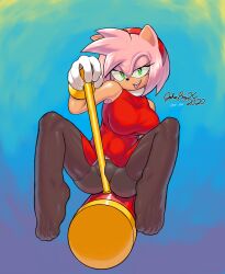 amy rose from sega by johnboyx