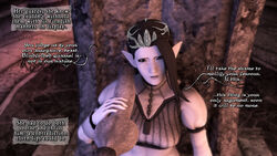 3d asian clothed_female elf english_text hetaera knot queen satyr_(artist) webcomic werewolf