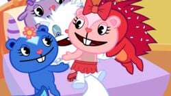 1boy 4girls animated anthro female female_penetrated femdom flaky_(htf) gangbang gif giggles_(htf) happy_tree_friends lammy_(htf) male male_penetrating male_penetrating_female nemao petunia_(htf) skunk snowers