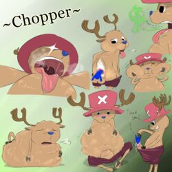 2017 anal_vore backsack balls burping cock_vore cum da~blueguy male male_only mammal one_piece oral_vore penis solo tony_tony_chopper vore